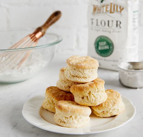 Famous White Lily® Biscuits White Lilly Biscuits, White Lily Biscuits Self Rising Flour, White Lily Biscuits, Biscuits Self Rising Flour, White Lily Flour, Recipes Instructions, Cooked Frosting, Best Biscuit Recipe, Unfrosted Cake