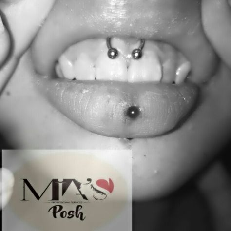 lip piercing Top Lip Piercing, Inside Mouth, Labret Piercing, Lip Ring, Lip Piercing, Piercings, Nose Ring, Lips, Collage