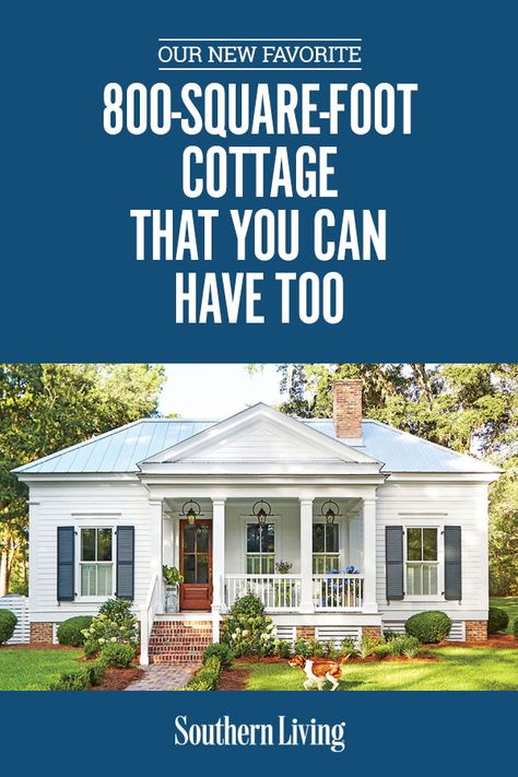 Cute Small Homes Cottage, Small Home Cottage, Square Farmhouse Plans, Small Cottage Homes 3 Bedroom, Tiny Home Plans Cottage, 2br Tiny House Plans, Small Southern Homes With Porches, Small Cottage Homes Plans Open Floor, Small Rancher House Plans