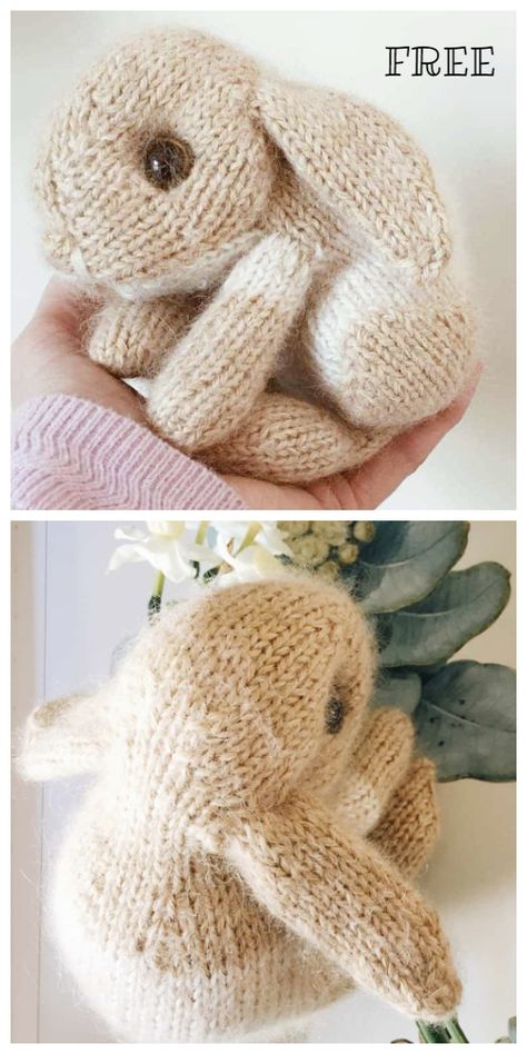 Amigurumi Easter Bunny Free Knitting Pattern Holland Lop Crochet Pattern, Knit Rabbit Pattern Free, Bunny Rabbit Knitting Pattern Free, Knitted Easter Bunny, Knitted Bunny Pattern Free Rabbit, Sewing Bunny Pattern Free, Knitted Stuffed Animals Patterns Free, Knit Bunny Pattern Free, Amigurumi Knitting Patterns