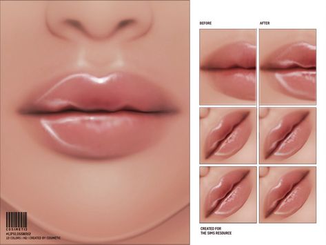 Sims 4 Cc Lip Gloss Clear, Sims 4 Cc Maxis Match Makeup Lipgloss, The Sims 4 Cc Lipgloss, Sims Lipgloss, Sims 4 Cc Lip Gloss, Sims 4 Lipgloss, Sims 4 Cc Lips, Makeup Cc Sims 4, Sims 4 Eyelashes