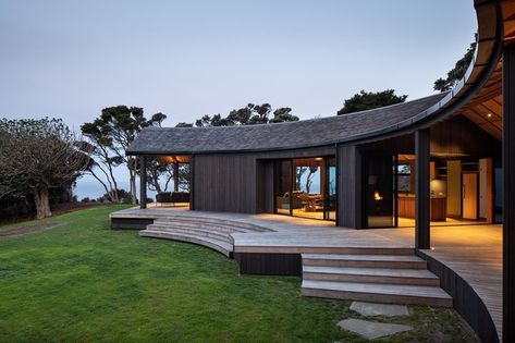 Winners revealed: Auckland Architecture Awards 2020 | Architecture Now New Zealand Architecture, Cladding Systems, Road House, Architecture Awards, Wood Patio, Windows Doors, Cornwall, Holiday Home, Outdoor Spaces