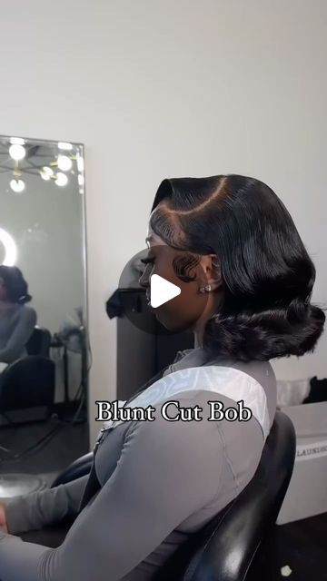 Sheree.Styles on Instagram: "Real Cute 🫶🏾 

July Appointments Available 🗓️ 

#Shereestyles #detroithairstylist #laceenthusiast #bob #bluntcut #gradhair" Short Side Part With Curls, Bob Hairstyles For Black Women Natural, Bob Wig Hairstyles, Bob Hairstyles For Black Women, Side Part Bob, Frontal Bob, Appointments Available, Hairstyles For Black Women, Side Part