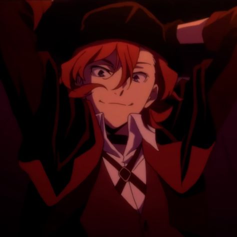 The.hoes.gonna. love.this. Chuuya from bungou stray dogs s4 trailer. Follow me for more #animeicons Bungou Stray Dogs Chuya, Smile Icon, Silly Guy, Chuuya Nakahara, Sukkot, Silly Dogs, Stray Cat, Bongou Stray Dogs, Stray Dogs Anime