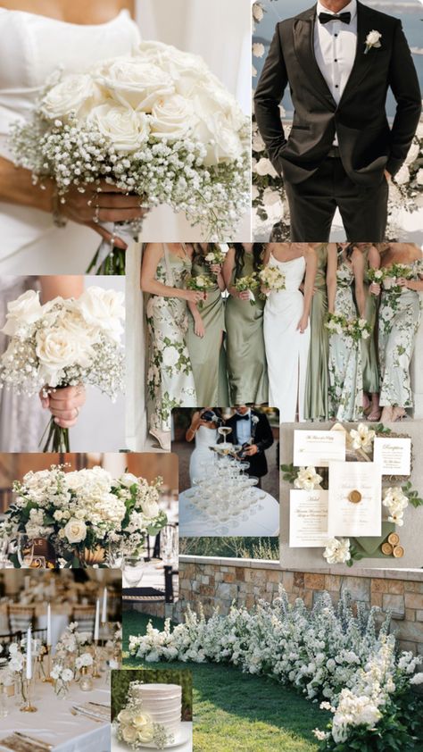 April Wedding Colors, May Wedding Colors, Bridesmaid Color Scheme, Sacramento Wedding Venues, Wedding Theme Color Schemes, San Francisco Elopement, Green Bridal Showers, Green Wedding Theme, Olive Wedding