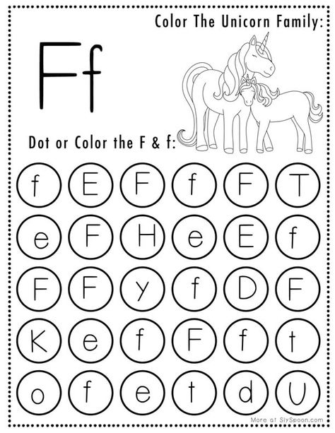 Free Printable Unicorn Themed Letter F Worksheets For Kids - Letter Tracing Pages, Dot Pages, and Coloring Worksheets featuring cute unicorns. Perfect for preschoolers and kindergarteners learning their ABCs. #letterF #worksheets #printables #unicorn #preschool #kindergarten #education #learning #freeprintables #lettertracing #unicorncoloringpages #freeprintableworksheets #freeunicornworksheets #unicornlearningpages #freeletterF Letter F Worksheets Preschool, Letter F Worksheets For Preschool, F Tracing Worksheets, Letter F Tracing Worksheets, Letter F Tracing, Letter F Worksheet, Pre Kindergarten Worksheets, F Worksheet, Letter F Craft