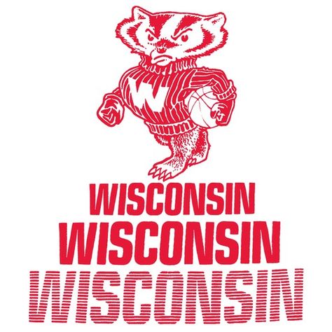 Vintage Wisconsin Badgers | Frank Ozmun Graphic Design | Chicago Uw Madison Poster, Wisconsin Badger, Wisconsin Art Print, Bucky Badger, Wisconsin Stickers, Wisconsin Badgers Football, Trendy Graphic Design, Wisconsin Badgers Logo, Silhouette Cameo Vinyl