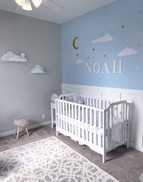 Room Ideas Color Schemes, Room Ideas Color, Baby Boy Nursery Room Ideas, Modern Baby Boy Nursery, Nursery Room Ideas, Newborn Room, Baby Boy Bedroom, Baby Room Themes, Baby Boy Room Decor