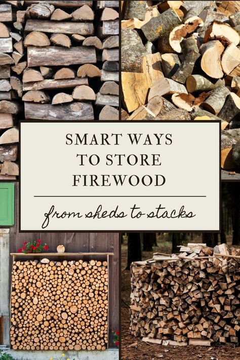 Discover the best ways to store firewood. From sheds to traditional stacks, find the perfect firewood storage solution for your homestead. Wood Stackers Firewood Storage, How To Stack Firewood Outside, Storing Firewood Outside, Stacking Firewood Outside Ideas, How To Store Firewood Outside, Wood Store Ideas, Firewood Stacking Ideas, Wood Stacking Ideas Outdoor, Firewood Stacking