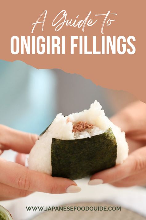 California Roll Onigiri, Beef Onigiri Recipe, Onigiri Recipe Crab, Onigiri Filling Ideas Vegetarian, Crab Onigiri Recipe, Onigiri Vegetarian, Pork Onigiri, Beef Onigiri, Onigiri Recipe Filling Ideas