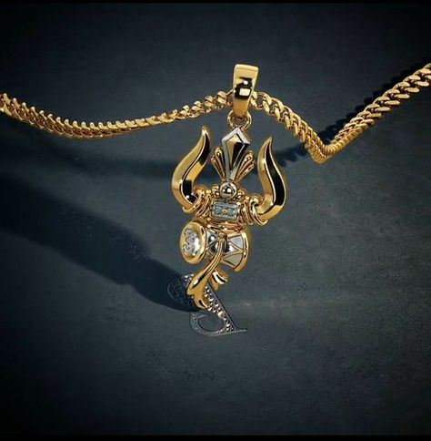 Shiva Locket, Gold Pendants For Men, Locket Design, Black Beads Mangalsutra Design, Gold Earrings Models, Pretty Jewelry Necklaces, Gold Mangalsutra Designs, Gold Chain Design, King A