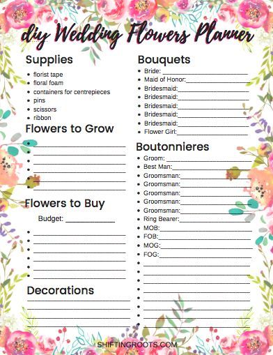 If you're planning on DIY wedding flowers, you need this free printable checklist and planner.  No more headaches as you keep everything organized. #diywedding #weddingchecklist #weddingplanner #weddingflowers #frugalwedding Wedding Flower Checklist, Grow Your Own Wedding Flowers, Time Tables, Planning Worksheet, Diy Your Wedding, Fresh Wedding Flowers, Frugal Wedding, Flower Planner, Event Planning Tips