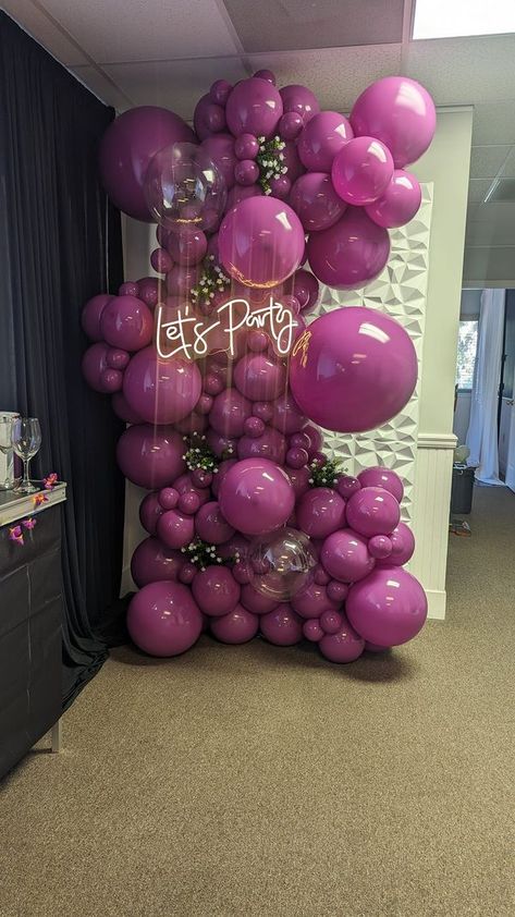 Purple Orchids, Balloon Columns, Orchids, Balloons, Purple, Color