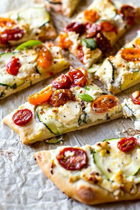 30+ Best Book Club Snacks-Food Ideas For Book Clubs—Delish.com Ricotta Flatbread, Homemade Flatbread Pizza, Herbed Ricotta, Homemade Flatbread, Summer Flavors, Sally's Baking, Fresh Recipes, Flatbread Recipes, Flatbread Pizza