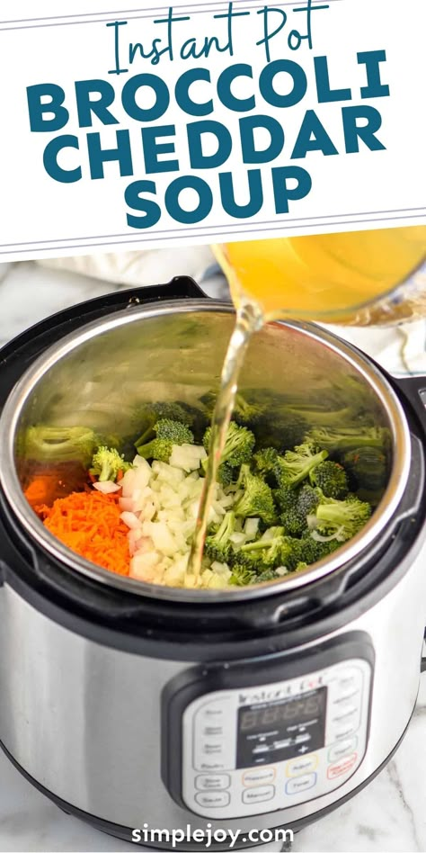 Instant Pot Broccoli Cheddar Soup, Broccoli And Cheddar Soup, Broccoli Potato Cheese Soup, Easy Broccoli Cheddar Soup, Instant Pot Broccoli, Broccoli Potato Soup, Broccoli And Cheddar, Cheddar Soup Recipe, Broccoli Cheddar Soup Recipe