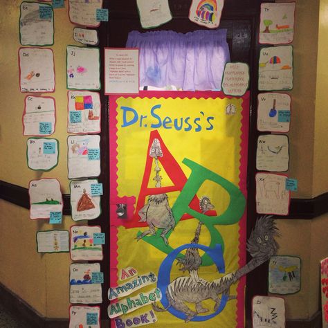 Dr. Seuss's ABC Book. Dr Seuss Book Activities, Dr Seuss Classroom Door Decorations, Dr Seuss Classroom Door, Dr Seuss Abc, Classroom Door Decorating, Dr Seuss Classroom, Dr. Seuss Book, Dr Seuss Books, Seuss Classroom