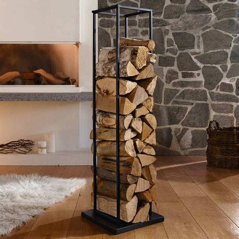 Wood holder for fireplace