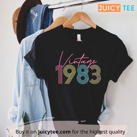 1983 Shirt, 1982 Shirt, 1982 Birthday, 40th Bday Ideas, 39th Birthday, Bday Gifts, 40th Birthday Shirts, 29th Birthday, Birthday Gift For Women