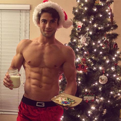 Christmas tree and attractive Santa Gay Christmas, Santa Cap, Famous Men, Shirtless Men, Santa Claus, Merry Christmas, Christmas, Instagram