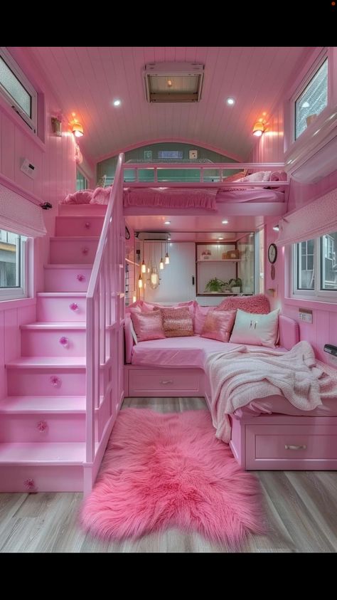 Barbie Room Aesthetic, Dreamy Girls Bedroom, Pink Kitchens, Dream Bedroom Inspiration, Pink Home Decor, Bedroom Refresh, Dream Room Inspiration, Pink Bedroom, Pink Room