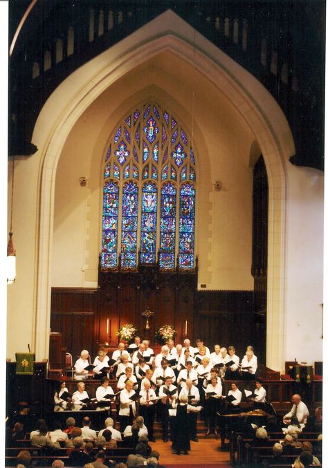 In 2005, we performed a concert to commemorate our choir director Andy Clarke's 25th year as organist and choirmaster at Riverside Presbyterian Church in Jacksonville. Church Choir Aesthetic, Sterile Processing, Choir Director, Europe Tour, Church Choir, Black Church, Presbyterian Church, Europe Tours, Vision Boards