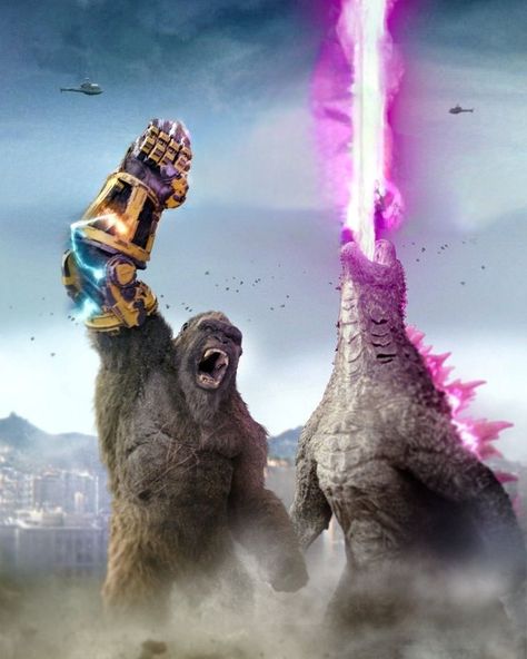 Godzilla X Kong The New Empire Drawing, Godzilla X Kong The New Empire, Kong Tattoo, Monsterverse Titans, Godzilla Birthday Party, Monsterverse Godzilla, Empire Wallpaper, Godzilla Kong, Godzilla Birthday