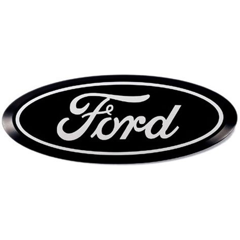 Black Ford Emblem, Plumbing Logo Design, Ford Emblem, Car Symbols, Logo Black And White, White Symbol, Ford Black, Ford Logo, Car Emblem