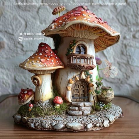 Pumpkin Fairy House, Egg Shell Art, Clay Fairy House, Fairy House Diy, Fairy Garden Designs, Fairy Garden Crafts, Clay Fairies, Cardboard House, Diy Bottle Crafts