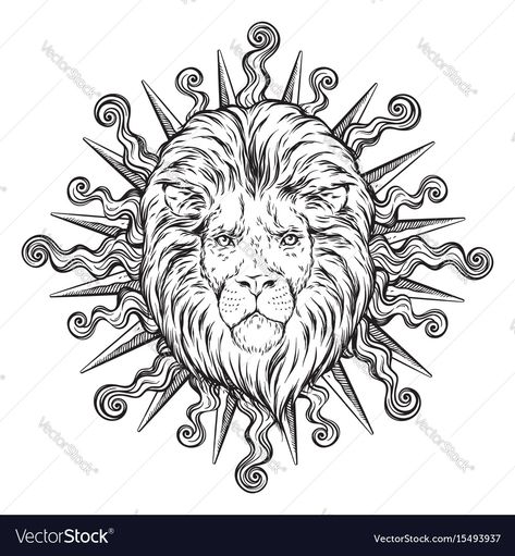 Rays Tattoo Design, Sun Rays Tattoo Design, Rays Tattoo, Sun Rays Tattoo, Lion Art Tattoo, Ray Tattoo, Church Flyer, Sun Tattoo, Lion Art