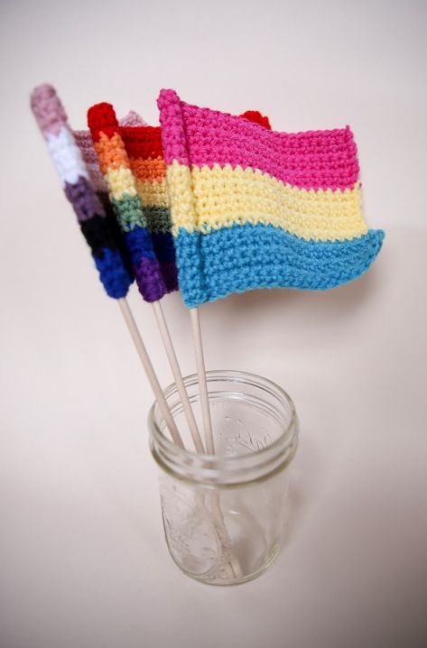 Every Pride Flag, Lgbtq Pride Flag, Lgbtq Flags, Fun Crochet Projects, Diy Crochet Projects, Lgbtq Pride, Pride Flag, Pride Flags, Cute Crafts