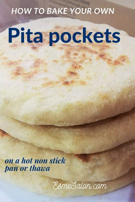 Bread Recipes For Beginners, Best Bread Recipes, Pocket Bread, Beginners Bread Recipe, Famous Recipes, Pita Bread Recipe, Pita Pockets, Best Bread, Taco Shells