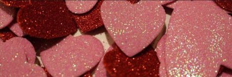 Hearts pink red sparkles Pink And Red Twitter Header, Pink And Red Header, Red Header, Banner Photos, Pink Twitter, Z Aesthetic, Cute Headers, Twitter Banner, Red Sparkle