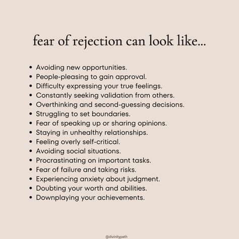 The Ultimate Guide To Beating Fear Of Rejection Fear Of Rejection Journal Prompts, Fear Of Letting Go, Fear Of Dating, Fear Of Rejection Affirmations, Rejection Therapy Ideas, How To Accept Rejection, Fear Factor Ideas, Fear Of Rejection Quotes, Spirit Of Rejection