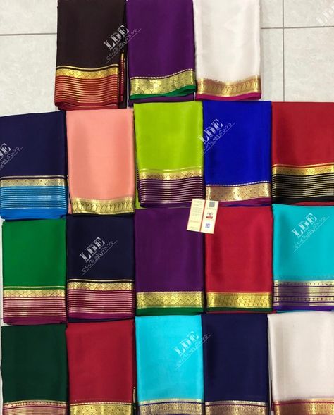 Pure Mysore silk crepe sarees Crepe Sarees, Mysore Silk Sarees, Cotton Silk Dress, Crepe Silk Sarees, Mysore Silk Saree, Silk Sarees With Price, Mysore Silk, Bridal Lehenga Collection, Crepe Saree