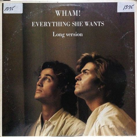 https://flic.kr/s/aHskszcNVE | Wham! - Everything She Wants (Long Version) | Condition: Very Good Plus (VG+) Sleeve condition: Very Good (VG) $4.00 In stock Label / Catalog: Columbia ‎– 44-05180 Year: 1985 Country: Format: 12" - 33 ⅓ RPM - Media: Some hairlines in the Everything She Wants side / Sleeve: Very good condition except by the damaged spine. Although Michael bemoaned much of Wham!'s material as he began his solo career, "Everything She Wants" remained a song of which... George Michael Songs, Eric Carmen, George Michael Music, Andrew Ridgeley, Everything She Wants, George Michael Wham, Creedence Clearwater Revival, Ella Fitzgerald, Culture Club