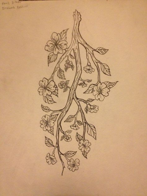 Fire arm design of a dogwood branch family tree Tattoo Tree Branch, Dogwood Blossoms Drawing, Dogwood Branch Drawing, Branch And Flower Tattoo, Tree Branch Tattoo Design, Tree Branch Arm Tattoo, Dog Wood Flowers Tattoo, Dogwood Tree Tattoos For Women, Dog Wood Tree Tattoo