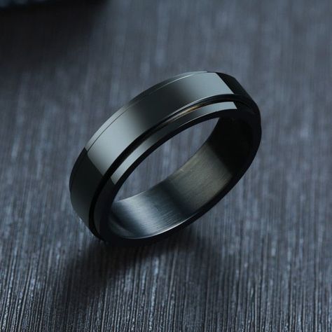 Brand Name: VNOXOrigin: CN(Origin)Metals Type: Stainless SteelGender: MenMaterial: MetalStyle: ClassicRings Type: Cocktail RingShape\pattern: AnimalSurface Width: 8mmCompatibility: All CompatibleFunction: OtherModel Number: VNOX-R-394SSetting Type: Prong SettingFine or Fashion: FashionOccasion: WeddingItem Type: RingsSize: US size8 9 10 11 12 13Color: Black/ SilverMaterial: High quality Stainless SteelFeature: Rotatable RingOccasion: Daily,WeddingService Guarantee: 30-days Money BackEnvironmenta Stainless Steel Wedding Bands, Promise Rings Simple, Casual Rings, Sports Jewelry, Ringe Gold, Fidget Rings, Black Ring, Spinner Ring, Ring For Men