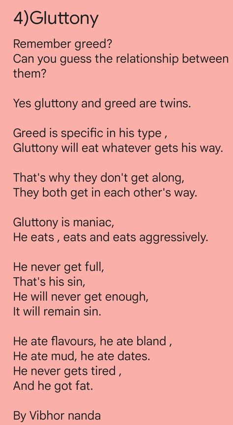 Sin of gluttony, seven deadly sin Glutton Aesthetic Sin, 7 Deadly Sins Greed Aesthetic, Seven Deadly Sins Character Design, Pride Seven Deadly Sins Aesthetic, 7 Deadly Sins Quotes, Pride Sin Aesthetic, Envy Aesthetic Sin, Seven Deadly Sins Quotes, Heavenly Virtues