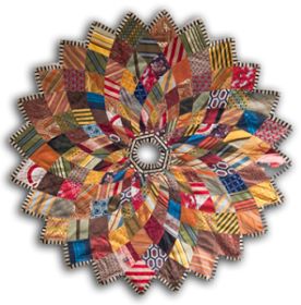 This Christmas tree skirt is from Chicago Lost and Found. It was made from up-cycled neckties. They are for sale for $1,200 and some of the ... Diy Laine, Necktie Quilt, Necktie Crafts, Tie Ideas, Tree Skirt Pattern, Old Ties, Tie Quilt, Tie Crafts, Crazy Quilting