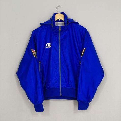 Champion Windbreaker, Duck Jacket, Windrunner Jacket, Champion Jacket, Vintage Sportswear, Rayon Shirt, Pullover Windbreaker, Champion Sweatshirt, Champion Hoodie