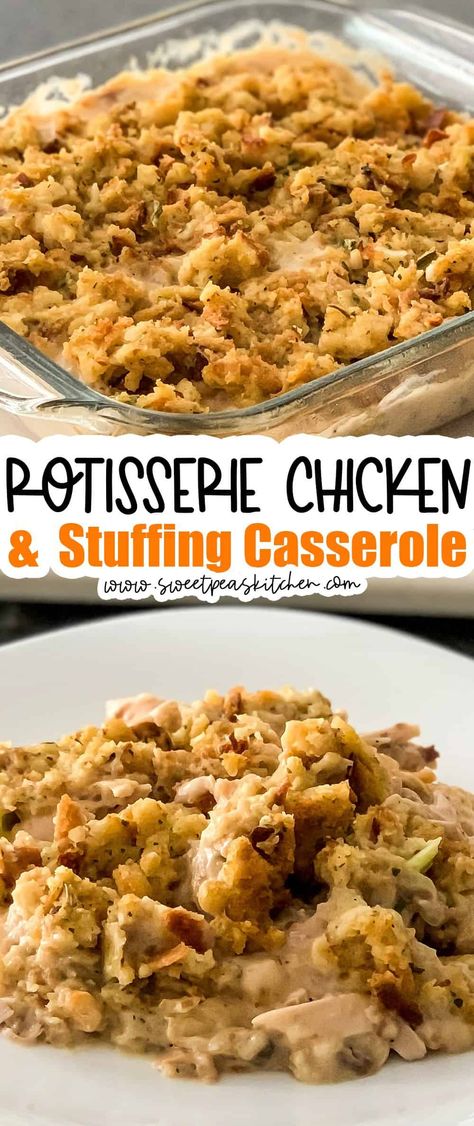 Rotisserie Chicken And Stuffing Casserole Easy, Chicken And Stuffing Casserole With Rotisserie Chicken, Shredded Chicken Stuffing Casserole, Yum Yum Chicken Casserole, Chicken Casserole Recipes With Rotisserie Chicken, Rotisserie Chicken Recipes With Stovetop Stuffing, Crockpot Recipes Easy Cheap Dinners Rotisserie Chicken, What Can I Do With Rotisserie Chicken, Rotisserie Chicken With Stuffing Casserole