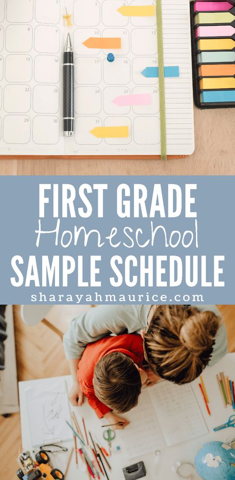 First Grade Homeschool Schedule Sample With Preschooler and Toddler First Grade Schedule, First Grade Homeschool, Homeschooling First Grade, Homeschool Daily Schedule, First Grade Curriculum, Preschool Girl, Math Centers Middle School, Math Graphic Organizers, Common Core Kindergarten