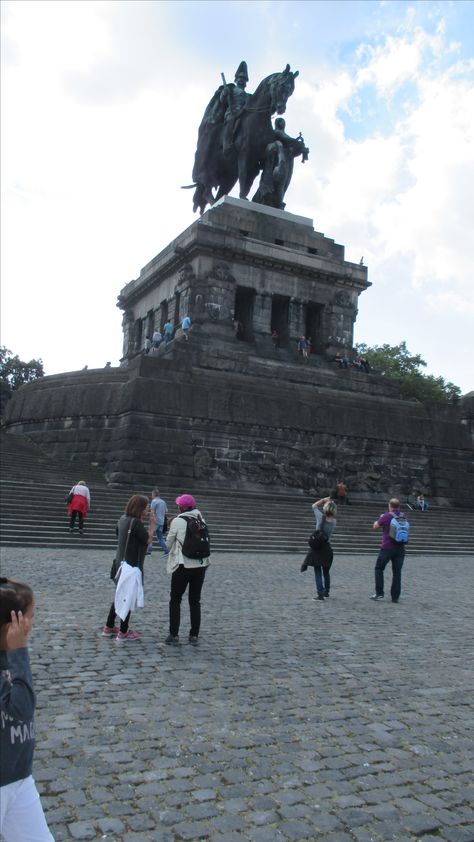 Koblenz Rhine Deutsches Eck Monument Kaiser Wilhelm II ( German Corner) Germany Kaiser Wilhelm Ii, Kaiser Wilhelm, Statue Of Liberty, Monument, Louvre, Germany, Statue, Quick Saves