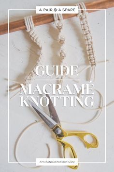 How To End Macrame Knots, How To Tie Off Macrame Ends, Macrame Handles Diy, Macrame Ending Knot, Larkshead Knot, Macrame Handle, Knot Guide, Basic Knots, Chevron Friendship Bracelets