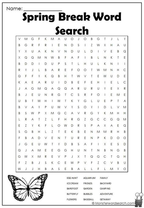 Spring Worksheets 3rd Grade, Spring Break Coloring Pages, Spring Break Activities For School Age, Spring Break Worksheets, Spring Break Ideas For Kids, Spring Break Activities For Kids, Roadtrip Games, Spring Break Activities, Spring Worksheets