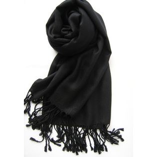 TheDapperTie New Women's Black Solid Winter Scarf PP001 at Sears.com Winter Wrap, Hooded Winter Coat, Pirate Woman, Fashion Scarf, Black Scarf, Work Party, Party Dress Short, Pashmina Scarf, Shawl Wrap