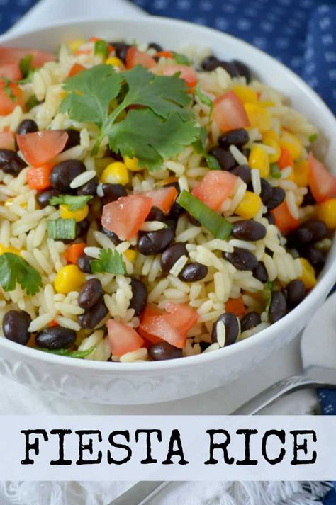 Mexican Rice Side Dish, Fiesta Rice Recipe, Fiesta Rice, Jasmine Rice Recipes, Rice And Beans Recipe, Rice Side Dish Recipes, Mexican Rice Recipes, Mexican Side Dishes, Rice Side