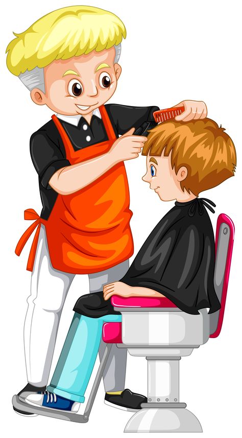 Download the Little boy getting haircut at barber 559252 royalty-free Vector from Vecteezy for your project and explore over a million other vectors, icons and clipart graphics! Haircut Cartoon, Community Helpers Pictures, Community Helpers Theme, Haircut Images, Hair Clipart, Haircut Pictures, Community Helper, Flashcards For Kids, Cartoon Photo