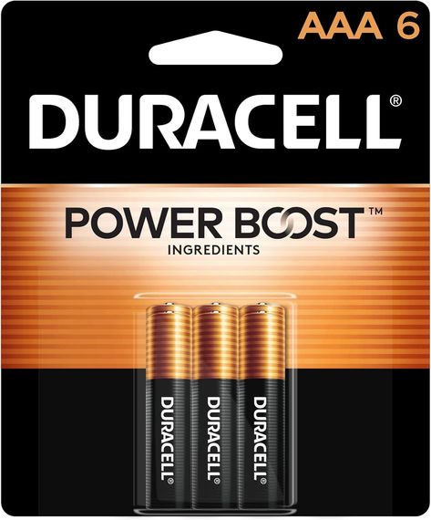 Number of Batteries	6 AAA batteries required. (included)
Brand	DURACELL
Battery Cell Composition	Alkaline
Compatible Phone Models	Any equipment that needs alkaline AA batteries
Recommended Uses For Product	Camera,Remotes,Tv Duracell Battery, Game Remotes, Storm Prep, Aaa Batteries, Wireless Mouse, Remote Controls, Aa Batteries, Pack Of Cards, Battery Pack