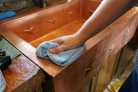 Copper Apron Sink, Copper Sink Care, Sink Care, Clean Copper, Benefits Of Copper, Kohler Sink, Kitchen Copper, Dusting Spray, L House